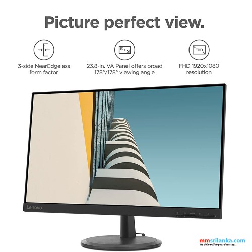 Lenovo D24-20 23.8-inch LED Backlit LCD Monitor (3Y)